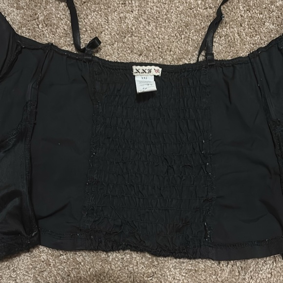 Black spaghetti strap Forever21 corset M - Picture 4 of 6